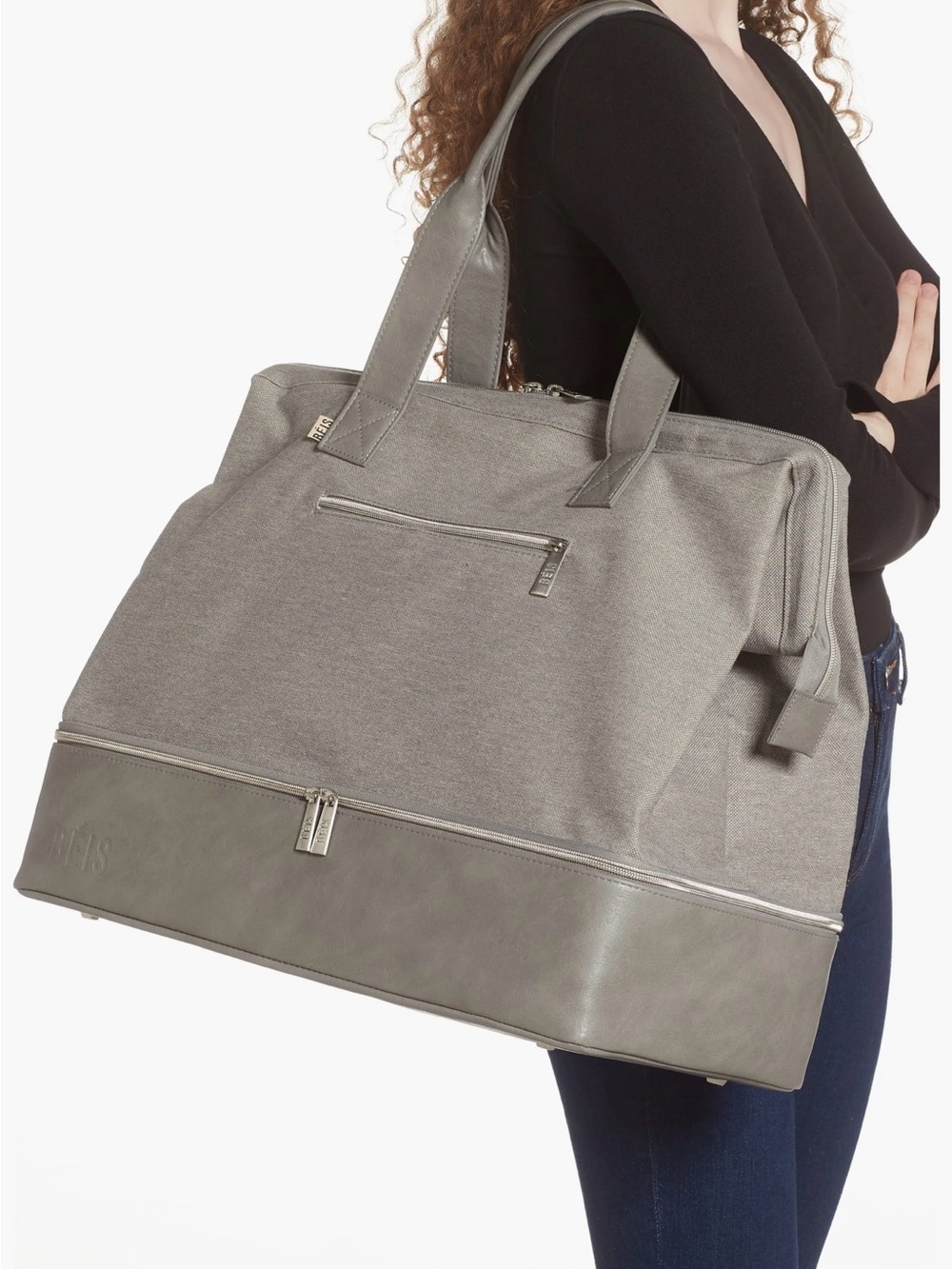 BEIS Convertible Weekend Bag - Gray